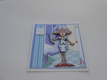 TRUST ME I SAW THIS ON YOU TUBE 7.5 Get Well Decoupage & Insert Mini Kit by Valerie Cuthbertson
