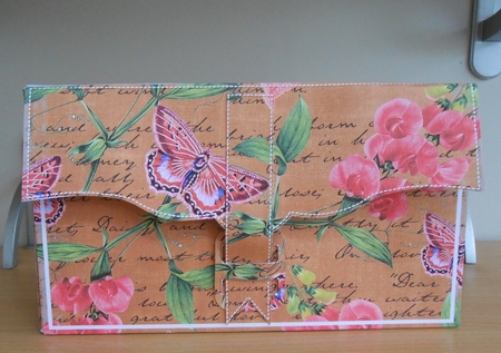 Vintage Tea Sweet Pea 3D File Purse Mini Kit by Valerie Cuthbertson