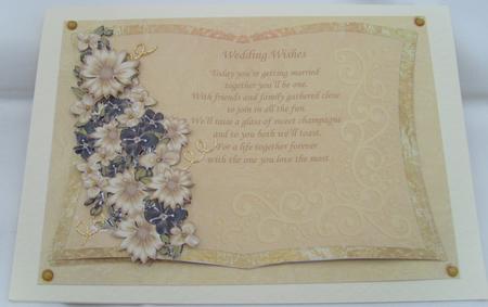 Celebration Wedding Book Card Front & Decoupage Sheet 2 by Valerie Cuthbertson
