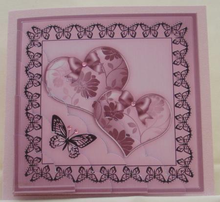 Elegant Romance Scallop Corner Side Stacker Topper by Valerie Cuthbertson