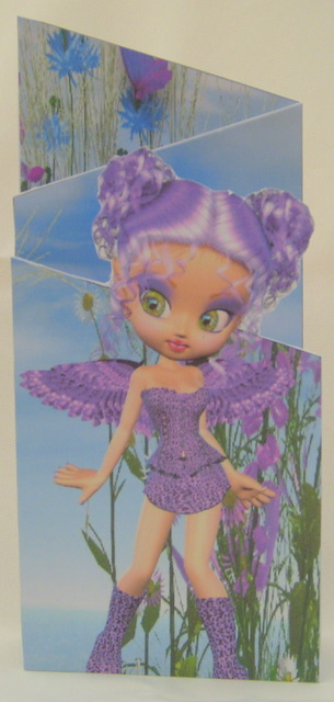 Sadie Fairy Cascade Card by Valerie Cuthbertson