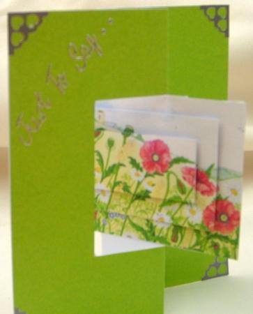Poppies Daisies Harvest Mouse & Church on the Hill by Valerie Cuthbertson