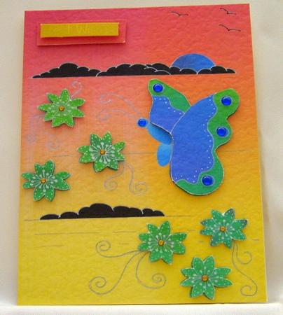 Crazy Cards No 8 by Valerie Cuthbertson