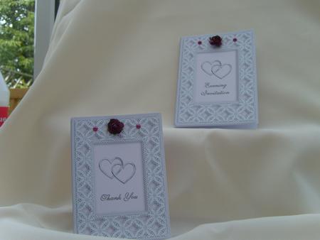 Lace & Silver Hearts 2 by Valerie Cuthbertson