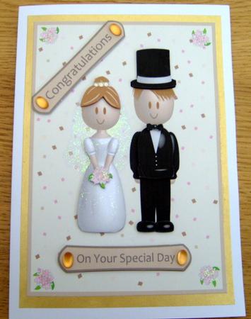 Bride and Groom Wedding Day by Valerie Cuthbertson