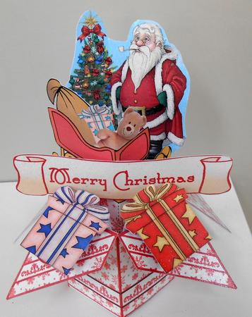 3D Pop-up Box- Santa by Valerie Cuthbertson