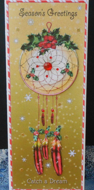 Dreamcatcher Seasons Greetings Large Dl by Valerie Cuthbertson