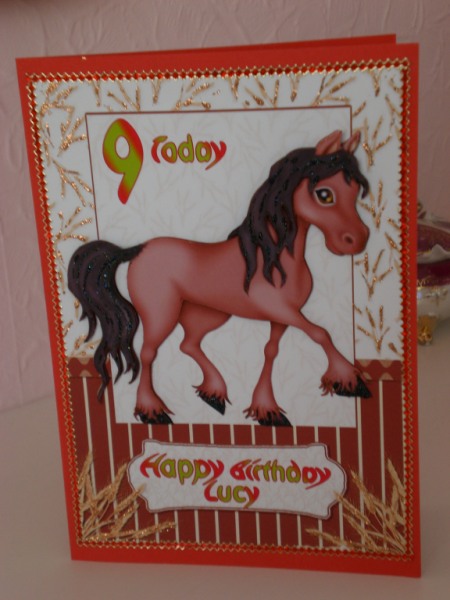 My Little Brown Pony Decoupage by Valerie Gabbitas