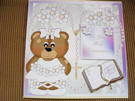 Christening/holy Communion 8x8 Card Front by Valerie ODonnell