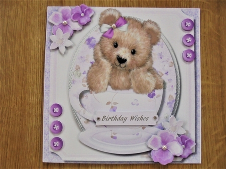 Darquise in a Lilac Teacup by Valerie ODonnell