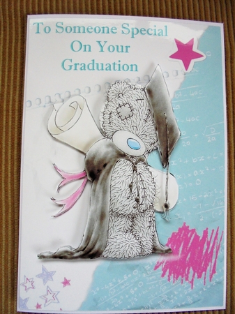 Tatty Teddy Congratulations Graduation Card 2 by Valerie ODonnell