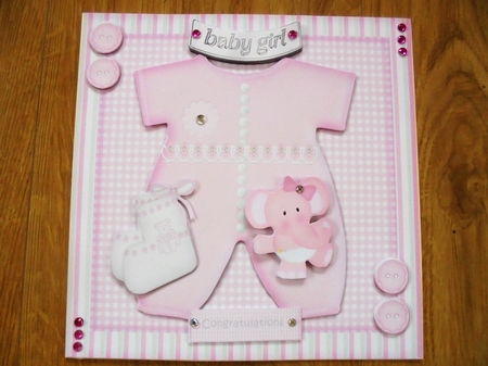 New baby Girl  Onesie Mini Kit by Valerie ODonnell