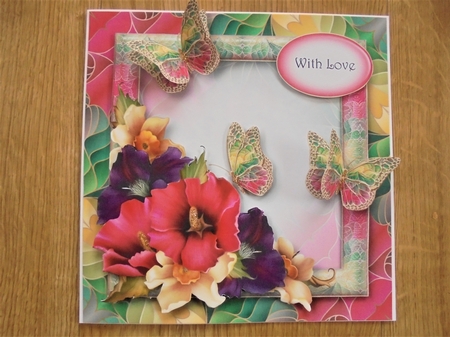 Art Nouveau Bright & Butterflies - Summer Bouquet by Valerie ODonnell
