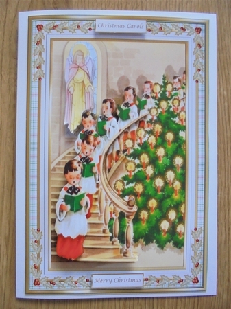 Christmas Carols Decoupage Topper by Valerie ODonnell