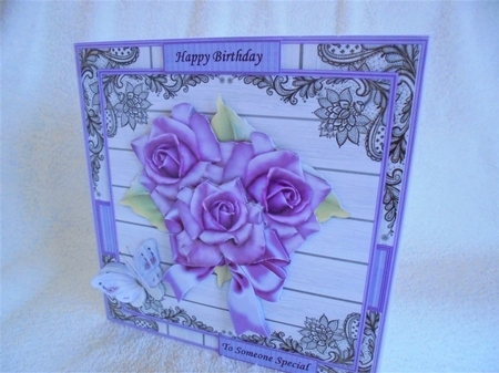 Fabulous Purple Roses Mini Kit by Valerie ODonnell