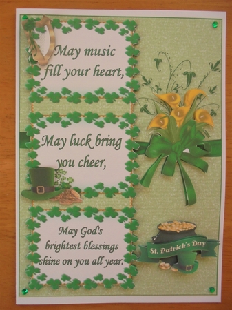 St Patricks day wishes for you mini kit by Valerie ODonnell
