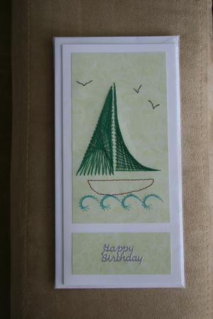 Sailing Boat by Valerie Potts