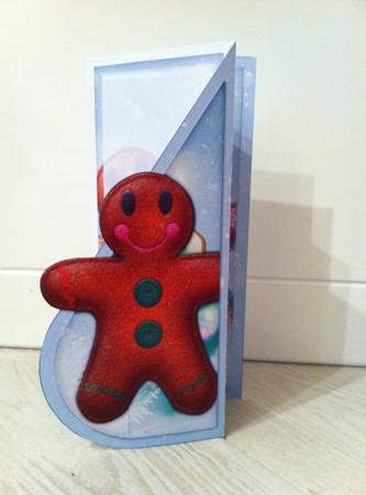 Gingerbread Christmas Teardrop Card Kit by Valerie Potts