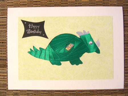 Dinosaur Iris Folding Pattern by Valerie Potts