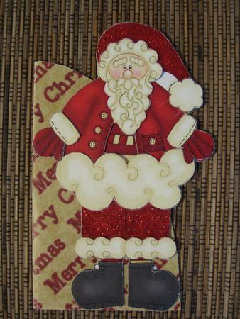 Santa Card by Valerie Potts