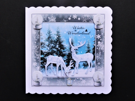 Winter wonderland deer  by Valerie Spowart