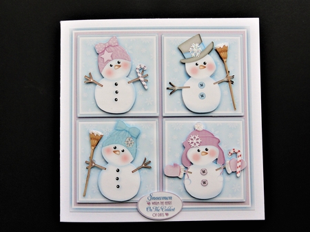 Snowmen Squares Mini Kit by Valerie Spowart