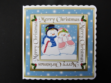 SC Mr & Mrs Snowman by Valerie Spowart