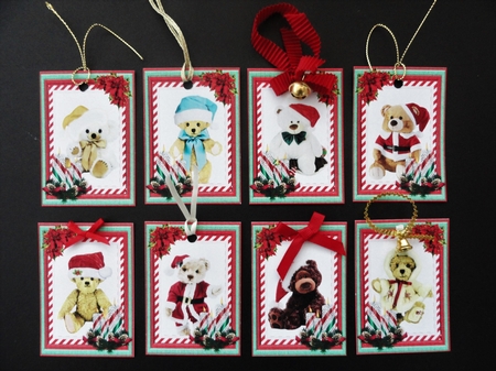 Christmas Teddies by Valerie Spowart