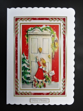 For you at Christmas Decoupage Topper by Valerie Spowart