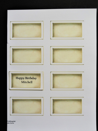 Blank Frame Natural & White Tags by Valerie Spowart