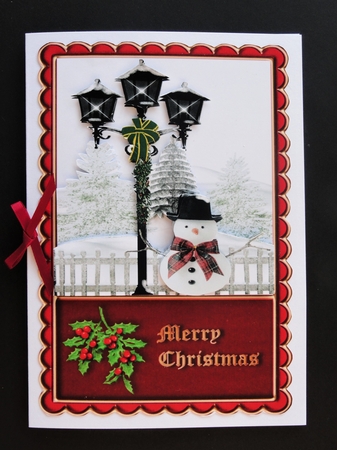 christmas lamposts by Valerie Spowart