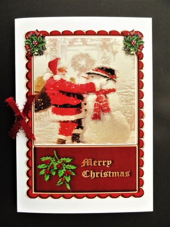 Santas Snowman by Valerie Spowart