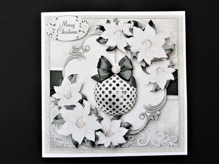 Black and White Bauble 1 by Valerie Spowart