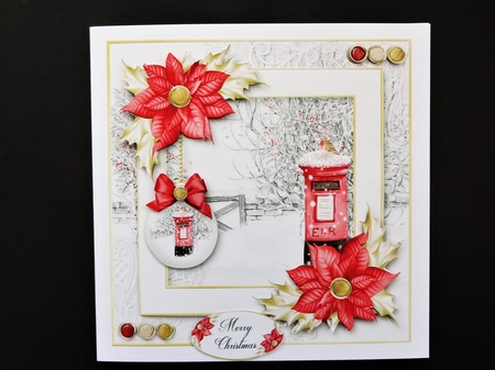 Framed a Touch of Red Christmas 1 by Valerie Spowart