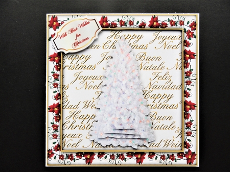 Merry Christmas - White Tree by Valerie Spowart