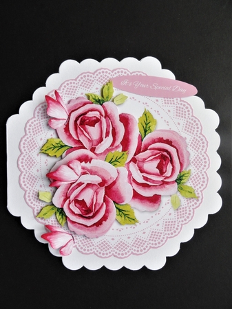 Lovely Watercolor Roses (Pink) by Valerie Spowart