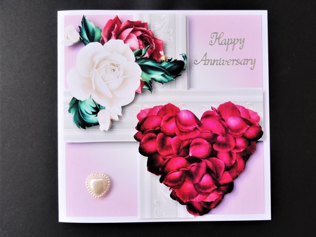 Rose Petal Heart Gift by Valerie Spowart