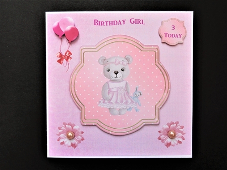 Pink Birthday Girl by Valerie Spowart
