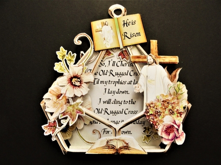 The Old Rugged Cross 3d Terrarium Cards & Envelopes Kit by Valerie Spowart