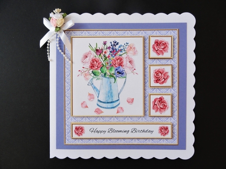 Lovely Watercolor Roses (Purple) by Valerie Spowart