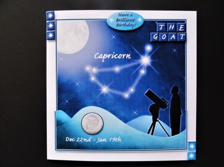 Capricorn Star Constellation Dec 22nd - Jan 19th by Valerie Spowart