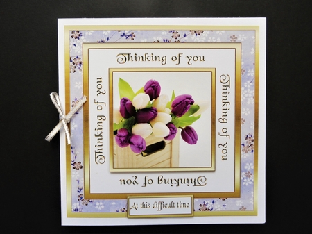SC Purple tulips  - Thinking of you. by Valerie Spowart