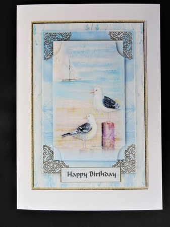 Male Card A5 Seaview Mini Kit by Valerie Spowart
