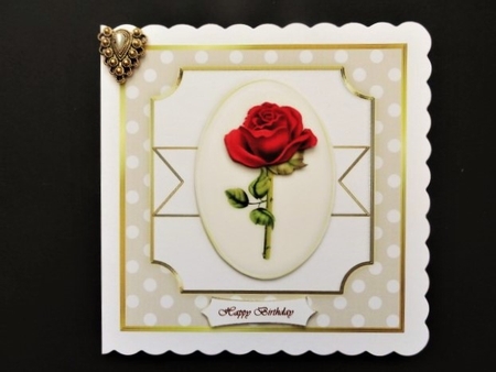Romantic Rose Quick card by Valerie Spowart