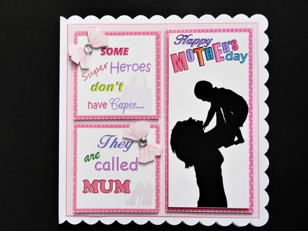 8x8 Super hero mum mini kit by Valerie Spowart