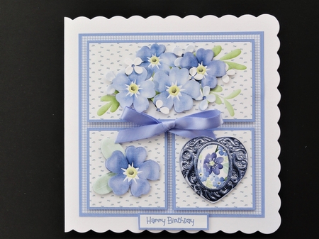 Forgetmenots 7x7 card by Valerie Spowart