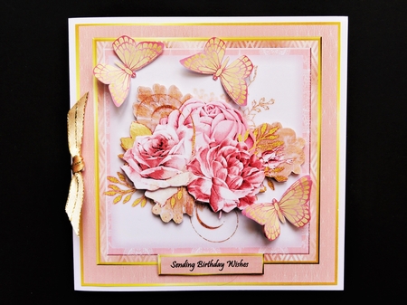 Classic  Roses Pink & Gold Mini Kit by Valerie Spowart