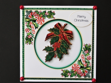 Enameled Christmas - Holly by Valerie Spowart