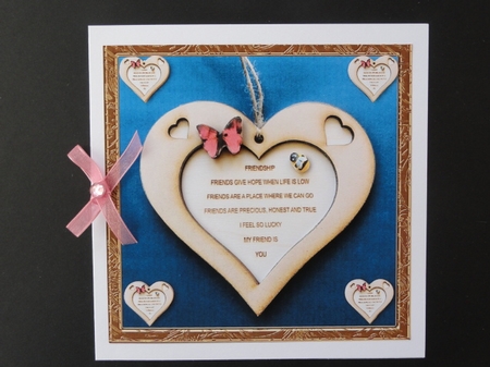 Friendship Heart with versre by Valerie Spowart