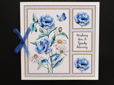 Poppies N Daisies Get Well Card One by Valerie Spowart